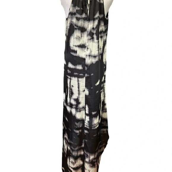 BCBG MAX AZRIA Black Combo Rory  Sleeveless Halter Neck Dress - Picture 3 of 10